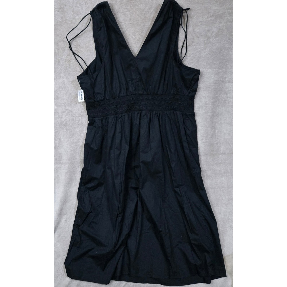 Old Navy Ruched Maxi Dress 4X Black Casual Euro Summer Capsule Resort Minimalist